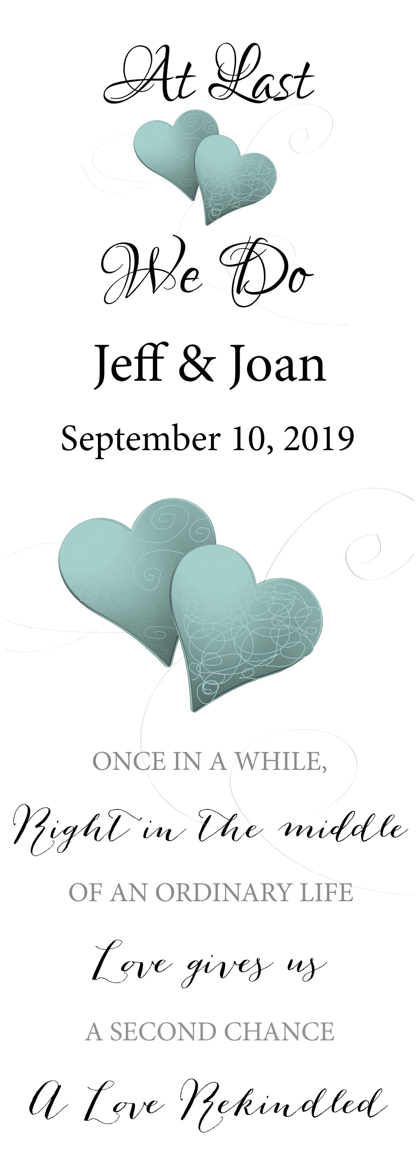 aisle runner personalised as last we do