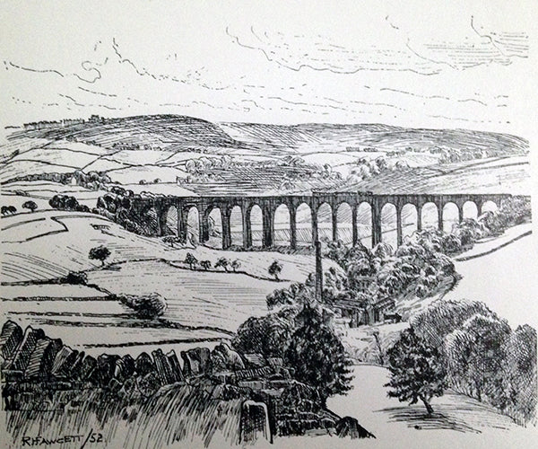 Canvas Print landscape sketch, wilsden, R Fawcett