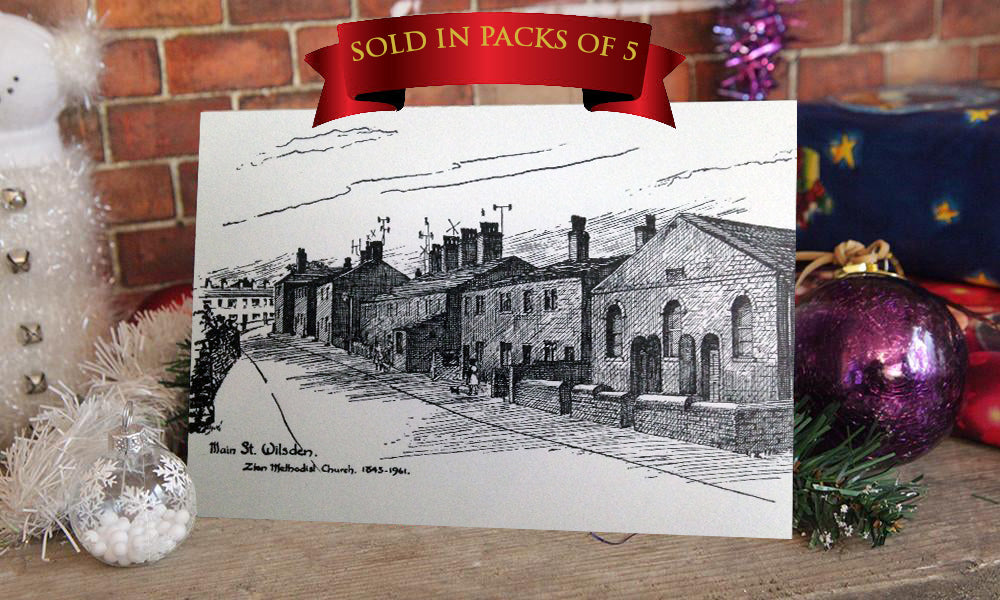 Christmas Card, Wilsden, Landscape Card, Sketch, R Fawcett