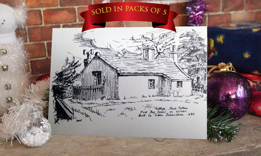 Christmas Card, Wilsden, Landscape Card, Sketch, R Fawcett