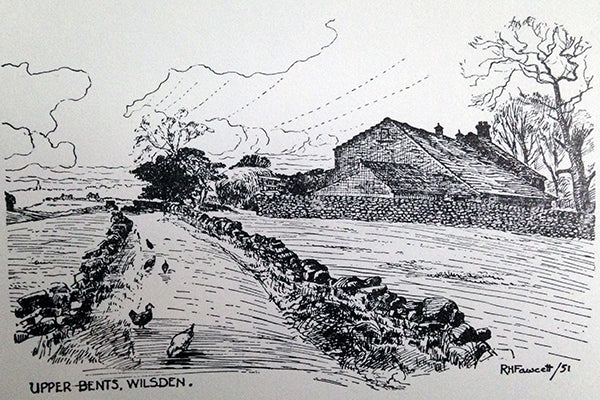 Canvas Print landscape sketch, wilsden, R Fawcett