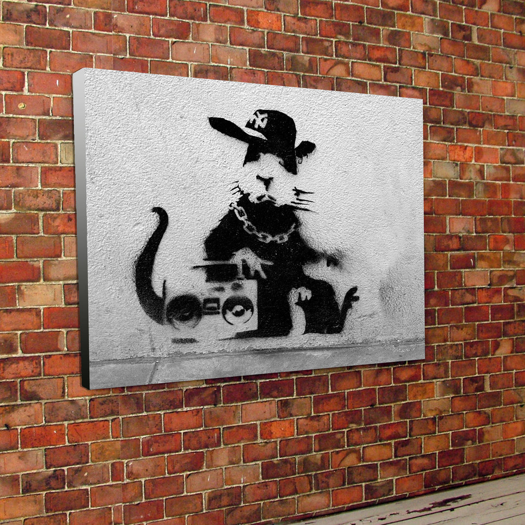 Banksy Rap Rat Canvas