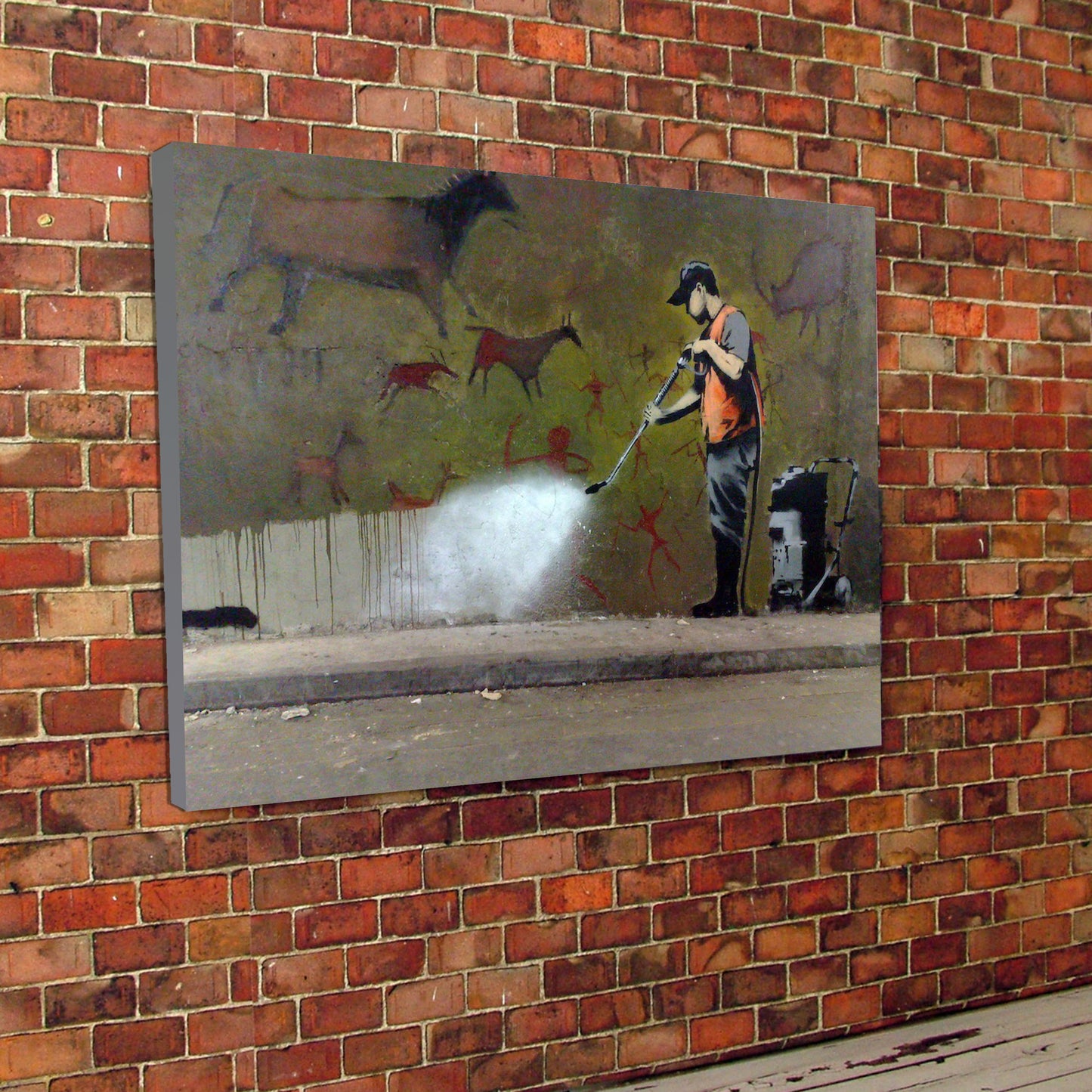 Banksy Street Cleaner Canvas