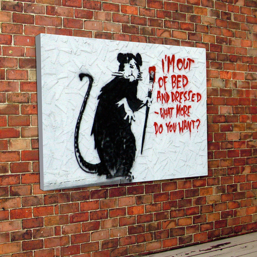 Banksy Rat Canvas