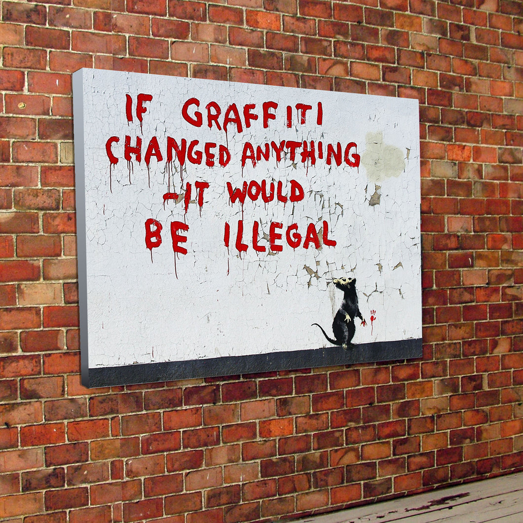 Banksy Graffiti Canvas