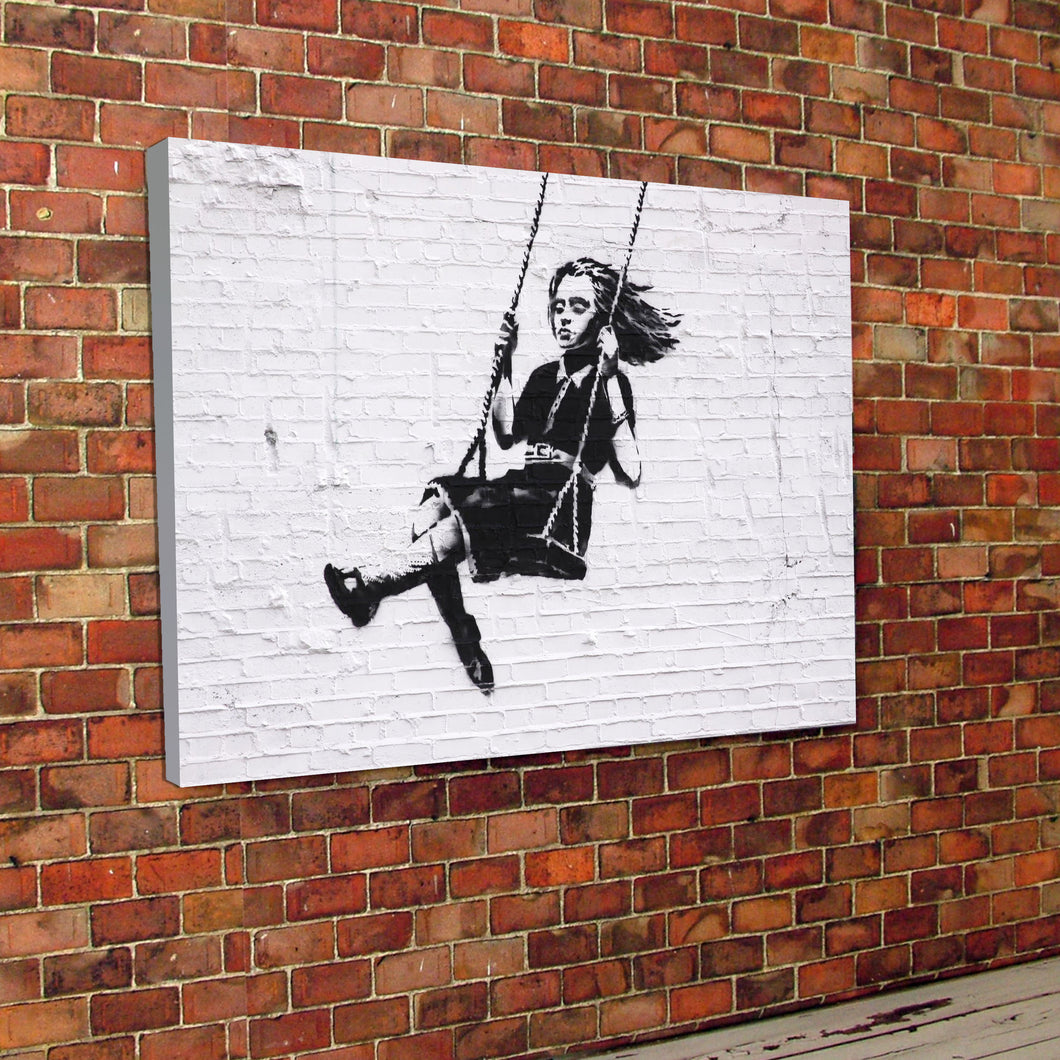 Banksy Swing Canvas