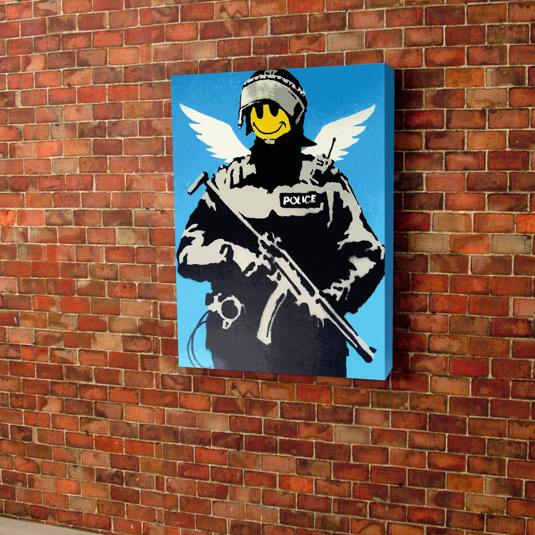 Banksy Swat Canvas