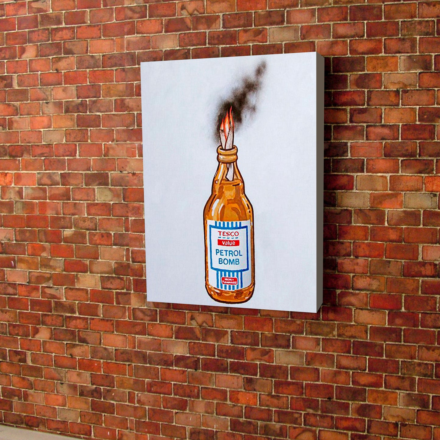 Banksy Petrol Bomb Canvas