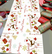 Load image into Gallery viewer, Christmas Icons Personalised Christmas Table Runner
