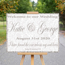 Load image into Gallery viewer, Wedding Welcome Sign Song of Solomon 3:4
