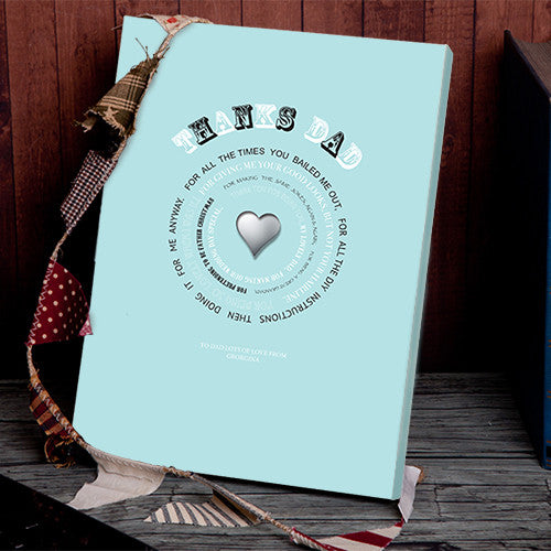 Father's Day Thanks Dad Canvas