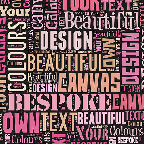Text Montage Canvas Femme Fatale Mother's Day Text Montage gift personalised unique mother grandma nan granny