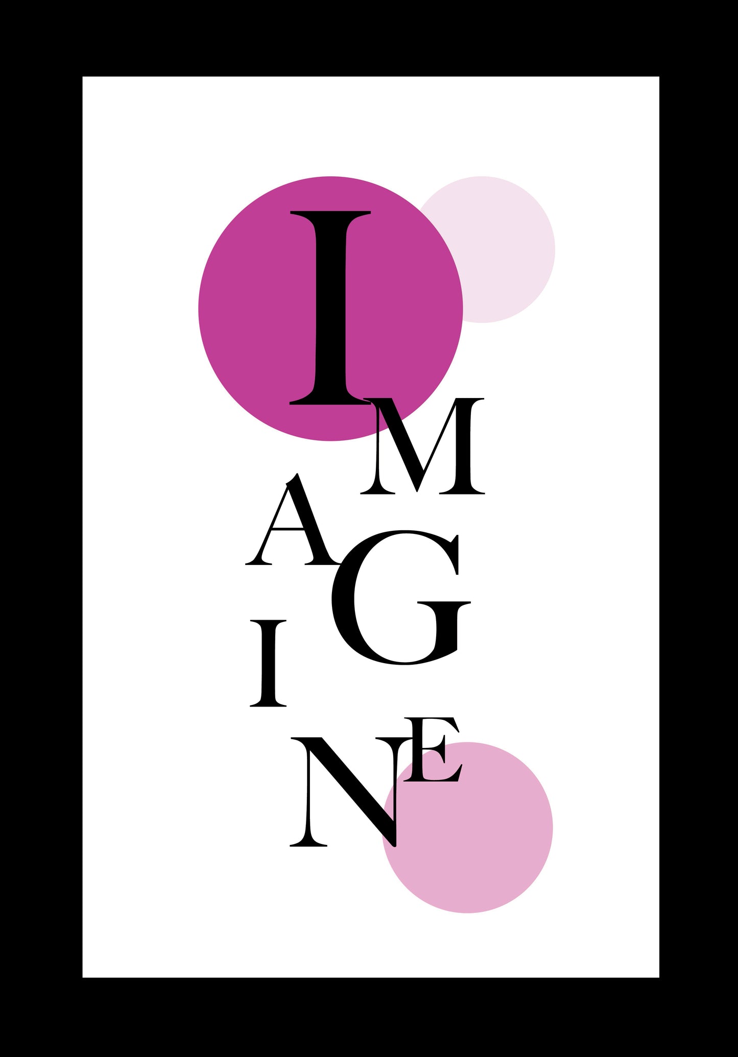 insprational quote Imagine printed on canvas or as a poster inspirational quote