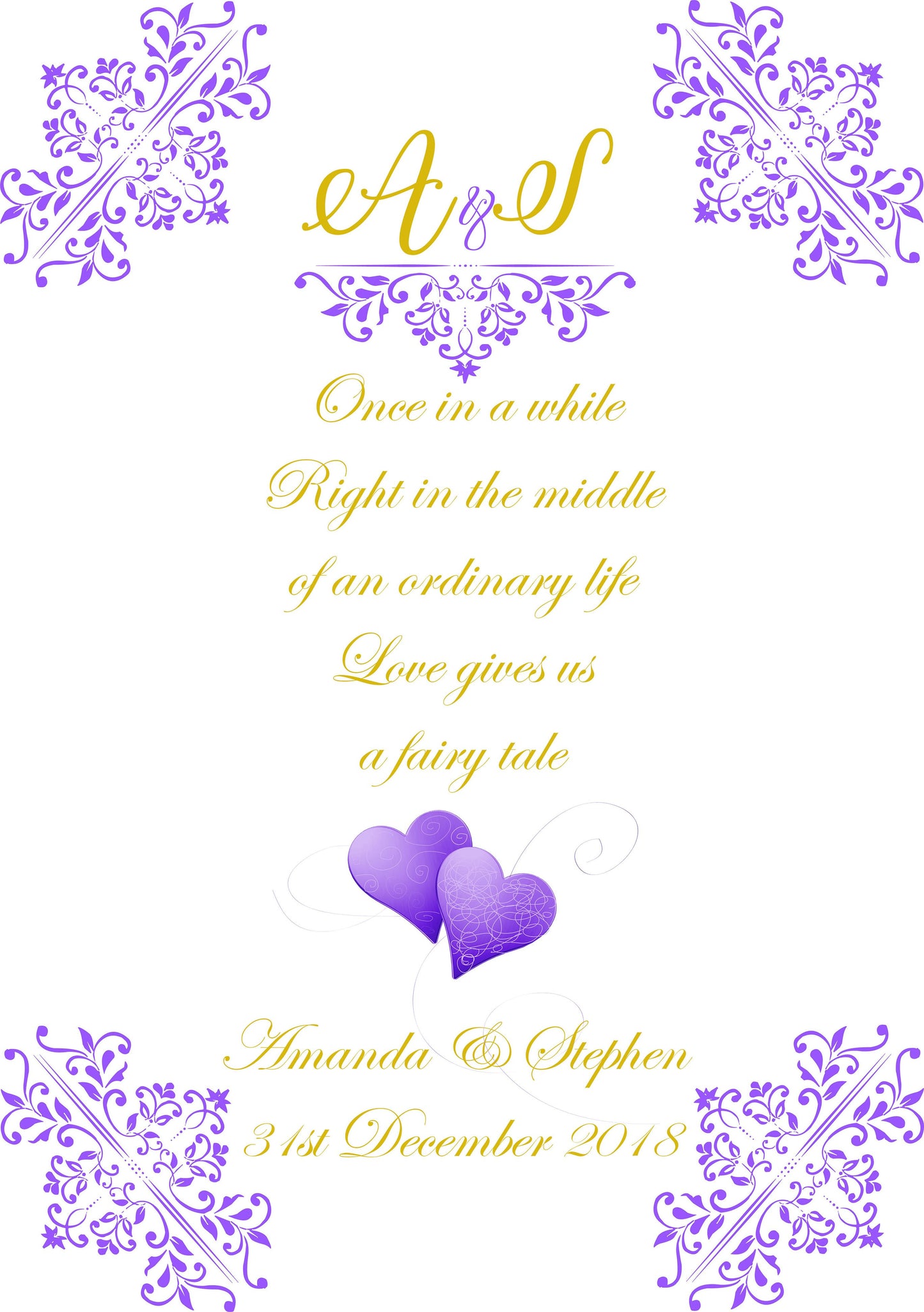 Personalised wedding aisle runner ordinary lift theme initials and text