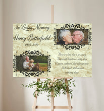 Load image into Gallery viewer, in loving memory 2 picture memorial picture for funerals
