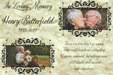 Load image into Gallery viewer, in loving memory 2 picture memorial picture for funerals
