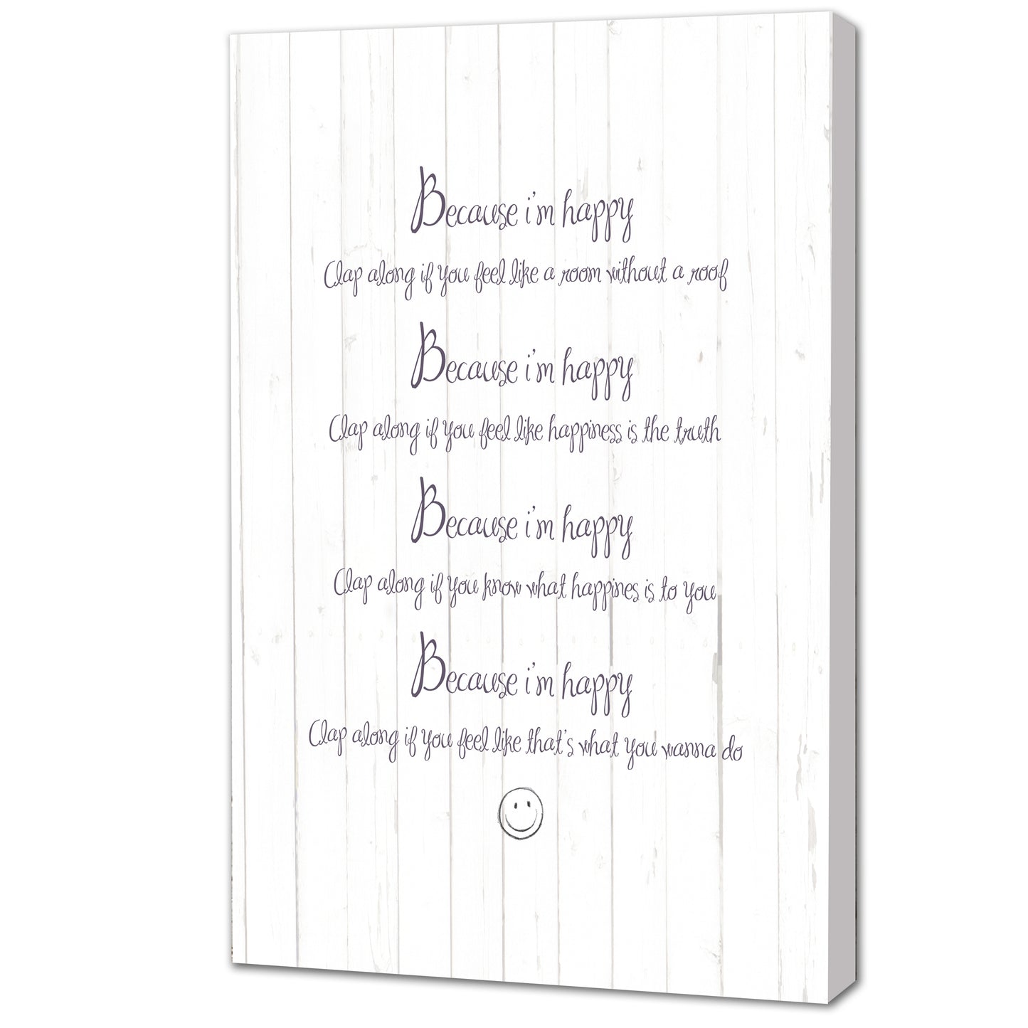 Portrait Art Canvas, Song Lyrics from Pharell - Happy