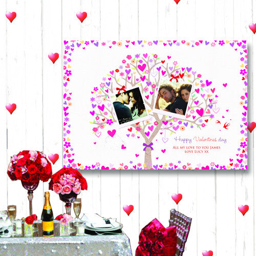 Heart Tree Valentines Canvas