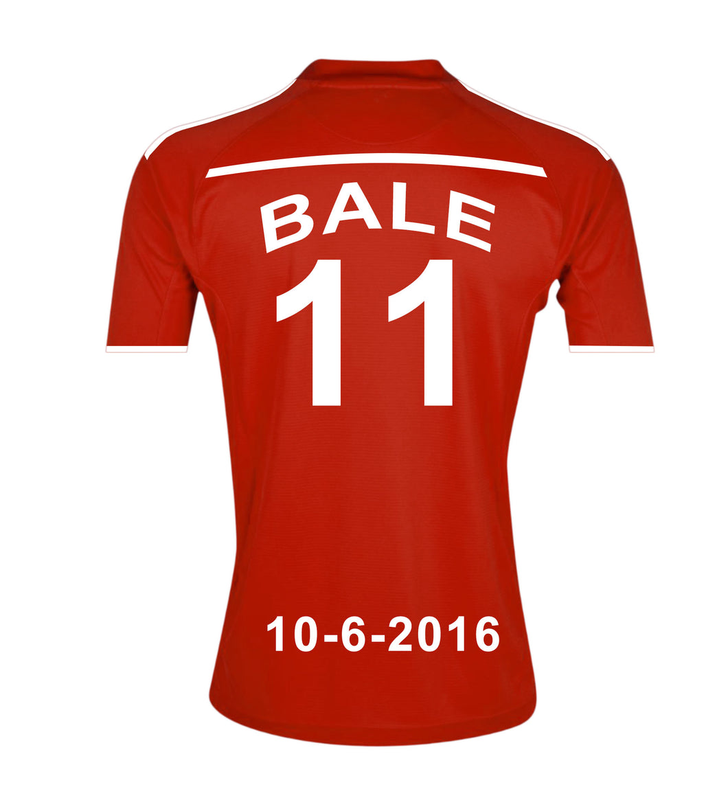 Wales National Football Team Personalised Football Shirt Canvas