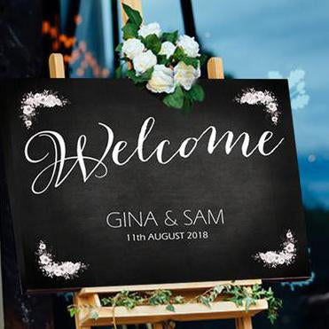 Wedding Welcome Sign - Welcome from the Bride and Groom
