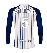 Load image into Gallery viewer, West Bromwich blue and white  personalised football shirt canvas
