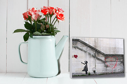 Desktop canvas card valentines hope banksy personalised