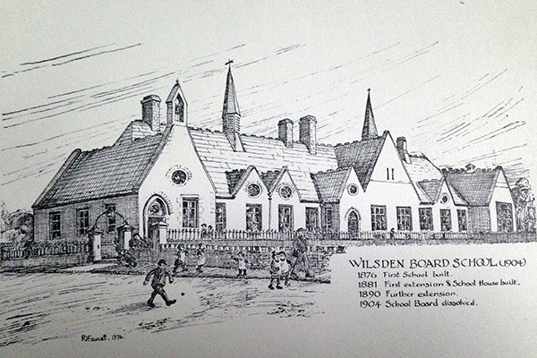 Canvas Print landscape sketch, wilsden, R Fawcett