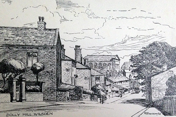 Canvas Print landscape sketch, wilsden, R Fawcett