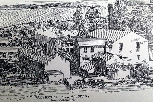 Canvas Print landscape sketch, wilsden, R Fawcett