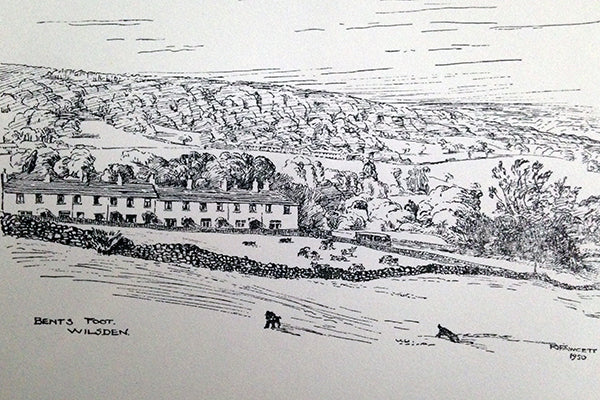 Canvas Print landscape sketch, wilsden, R Fawcett