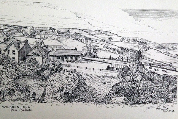 Canvas Print landscape sketch, wilsden, R Fawcett