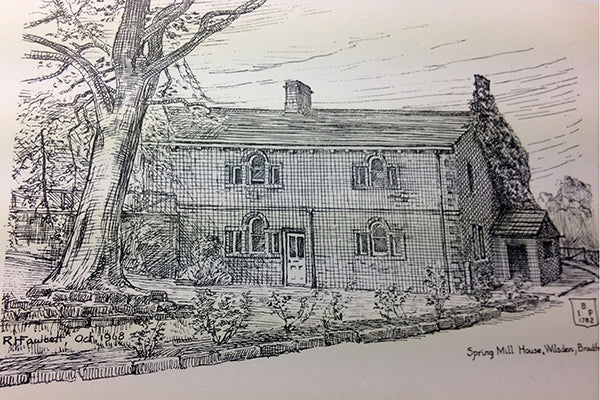 Canvas Print landscape sketch, wilsden, R Fawcett