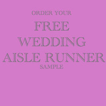Load image into Gallery viewer, wedding aisle runner sample personalised sample aisle runner
