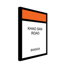 Load image into Gallery viewer, Monopoly style printed and framed personalised canvas - orange

