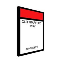 Load image into Gallery viewer, Monopoly style printed and framed personalised canvas - red
