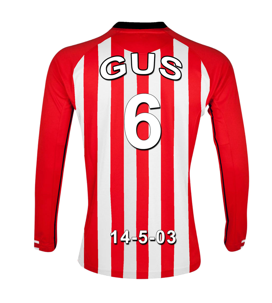 Sunderland Personalised Football Shirt Canvas