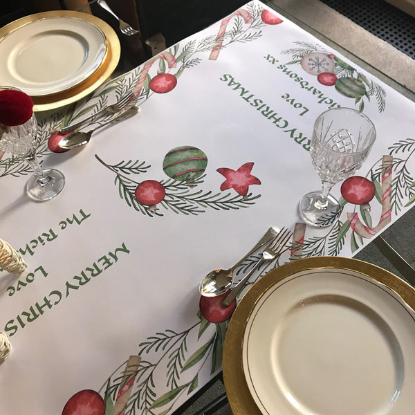 New for Christmas 2020 Personalised Christmas Table Runners