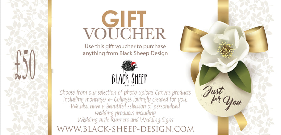 Gift Voucher Now available on the Black Sheep Design Store
