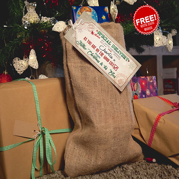 Free Santa Sack with Every "Early Bird" Order Plus 70% off your order.