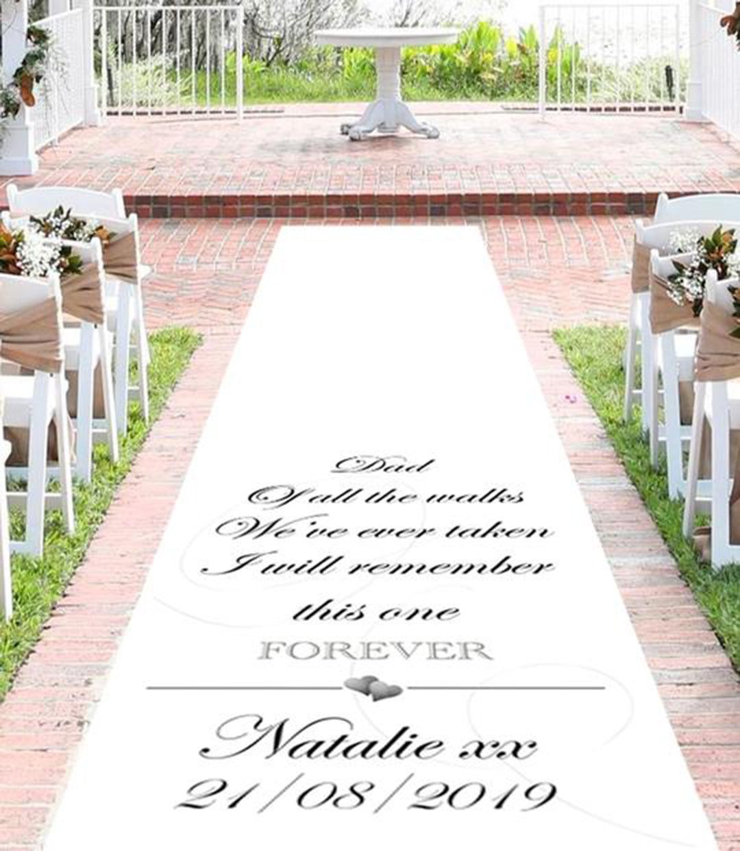 Wedding aisle runners, personalised wedding aisle runner wedding decor 