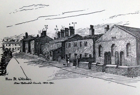 Christmas Card, Wilsden, Landscape Card, Sketch, R Fawcett