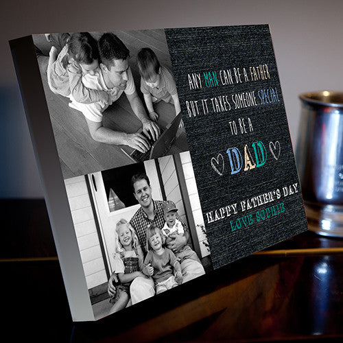 Father's Day 2 Image Canvas Dad gift