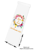 Load image into Gallery viewer, personalised wedding aisle runner water colour floral 
