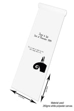 Load image into Gallery viewer, personalised wedding aisle runner nightmare before christmas classic quote &quot;for it is plain as anyone can ssee, we&#39;re simply meant to be&quot;
