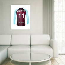 Load image into Gallery viewer, Aston Villa Personalised Football Shirt Canvas
