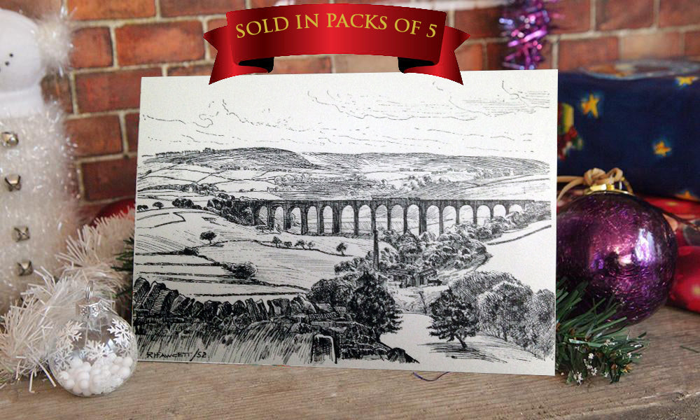 Christmas Card, Wilsden, Landscape Card, Sketch, R Fawcett