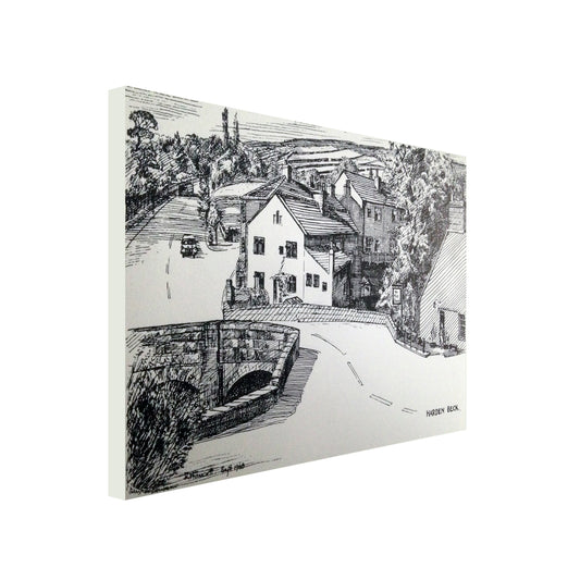 Canvas Print landscape sketch, wilsden, R Fawcett