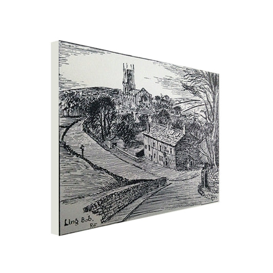Canvas Print landscape sketch, wilsden, R Fawcett