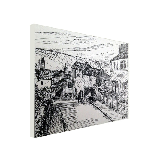 Canvas Print landscape sketch, wilsden, R Fawcett