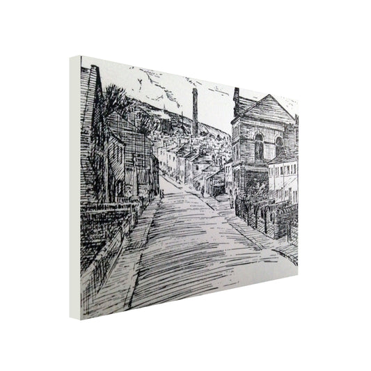 Canvas Print landscape sketch, wilsden, R Fawcett